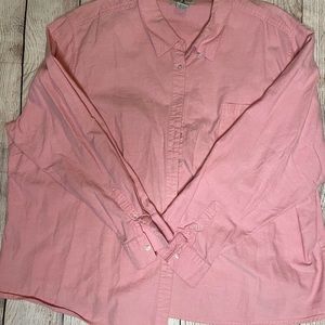 Duck head pink button up shirt size 3x